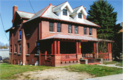 213 Lynn St, a Craftsman house, built in Baraboo, Wisconsin in 1908.