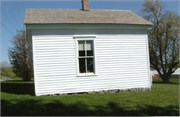 COUNTY HIGHWAY YZ, a Greek Revival house of worship, built in Dodgeville, Wisconsin in 1861.