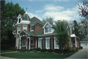 111 S 5TH ST, a Queen Anne house, built in Stoughton, Wisconsin in 1858.