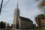 653 MILWAUKEE ST, a Late Gothic Revival house of worship, built in Lomira, Wisconsin in 1905.