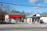 10647 N Bay Shore Dr, a Rustic Style gas station/service station, built in Sister Bay, Wisconsin in 1933.