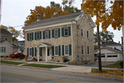 200-202 W JEFFERSON ST, a Federal house, built in Burlington, Wisconsin in 1851.