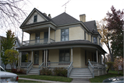 233 S EDWARD ST, a Queen Anne house, built in Burlington, Wisconsin in 1898.