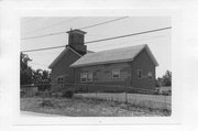 6857 PAOLI RD, a Greek Revival school-one to six room, built in Montrose, Wisconsin in 1854.
