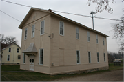 203 W DIVISION ST, a Front Gabled social recreational/fraternal hall, built in Rosendale, Wisconsin in 1891.