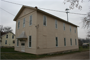 203 W DIVISION ST, a Front Gabled meeting hall, built in Rosendale, Wisconsin in 1891.