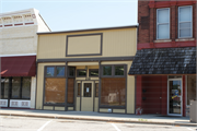 216 MERCHANT ROW, a Boomtown retail building, built in Milton, Wisconsin in 1880.