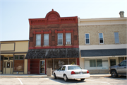 218-220 MERCHANT ROW, a Commercial Vernacular small retail building, built in Milton, Wisconsin in 1899.