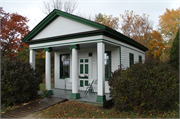 2640 S WEBSTER AVE (HERITAGE HILL STATE PARK), a Greek Revival small office building, built in Allouez, Wisconsin in 1835.