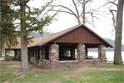 DEVIL'S LAKE STATE PARK, a Rustic Style bath house/restroom facility, built in Baraboo, Wisconsin in 1938.