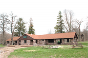 DEVIL'S LAKE STATE PARK, a Rustic Style bath house/restroom facility, built in Baraboo, Wisconsin in 1938.