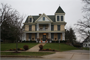 344 PICKETT CT., a Queen Anne house, built in Burlington, Wisconsin in 1871.