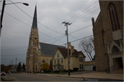 100 MCHENRY ST, a Early Gothic Revival house of worship, built in Burlington, Wisconsin in 1891.