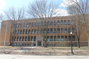 124 2nd ST, a Prairie School school – elem/middle/jr high/high, built in Baraboo, Wisconsin in 1928.