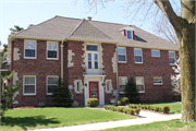 2517 - 2519 E Olive St, a French Revival Styles duplex/two-flat, built in Shorewood, Wisconsin in 1923.