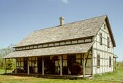 OLD WORLD WISCONSIN, OFF STATE HIGHWAY 59, ORIGINALLY IN JACKSON, WASHINGTON COUNTY, a Side Gabled house, built in Eagle, Wisconsin in 1860.