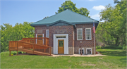 S4992 Elk Run Rd, a One Story Cube school-one to six room, built in Liberty, Wisconsin in 1929.