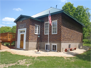 S4992 Elk Run Rd, a One Story Cube school-one to six room, built in Liberty, Wisconsin in 1929.
