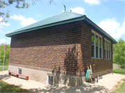 S4992 Elk Run Rd, a One Story Cube school-one to six room, built in Liberty, Wisconsin in 1929.