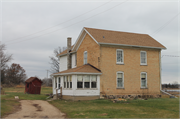 W114 HOOPER ROAD, a Gabled Ell house, built in Palmyra, Wisconsin in 1845.