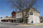 228-230 MERCHANT ROW, a Commercial Vernacular large retail building, built in Milton, Wisconsin in 1897.