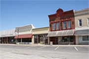 218-220 MERCHANT ROW, a Commercial Vernacular small retail building, built in Milton, Wisconsin in 1899.