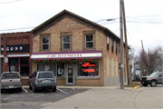137 PARK PL, a Greek Revival blacksmith shop, built in Delavan, Wisconsin in 1866.