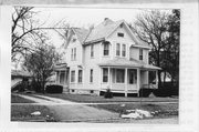 116 S VAN BUREN ST, a Queen Anne house, built in Stoughton, Wisconsin in 1905.