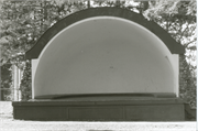 RIVERVIEW PARK (200 BLOCK OF N RAILROAD), a Rustic Style bandstand/bandshell, built in Eagle River, Wisconsin in 1938.