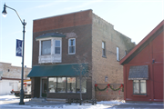 227 W Main St, a Commercial Vernacular retail building, built in Winneconne, Wisconsin in 1900.