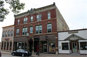 121-123 S MAIN ST, a Italianate large retail building, built in River Falls, Wisconsin in 1886.