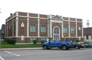 122 E WALNUT ST, a Neoclassical/Beaux Arts social recreational/fraternal hall, built in River Falls, Wisconsin in 1928.
