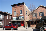 518 1ST STREET, a Commercial Vernacular small retail building, built in New Glarus, Wisconsin in 1901.