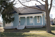 819 1ST ST, a Gabled Ell house, built in New Glarus, Wisconsin in 1890.
