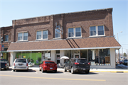 401-403 2ND ST, a Commercial Vernacular large retail building, built in New Glarus, Wisconsin in 1914.