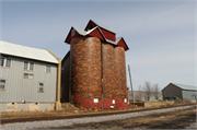 123 RAILROAD ST, a Astylistic Utilitarian Building grain elevator, built in Sun Prairie, Wisconsin in 1922.