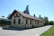 1213 S Main St, a Italianate depot, built in Lake Mills, Wisconsin in 1895.