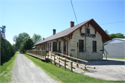 1213 S Main St, a Italianate depot, built in Lake Mills, Wisconsin in 1895.