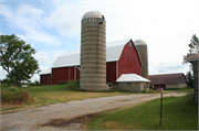 N2401 CTH SS, a Astylistic Utilitarian Building barn, built in Auburn, Wisconsin in 1890.