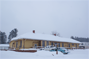 SW CNR OF E 1ST ST AND LAKE AVE SW CNR OF E 1ST ST AND LAKE AVE, a Italianate depot, built in Solon Springs, Wisconsin in 1911.