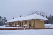 SW CNR OF E 1ST ST AND LAKE AVE SW CNR OF E 1ST ST AND LAKE AVE, a Italianate depot, built in Solon Springs, Wisconsin in 1911.