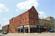 338-340 MAIN ST, a German Renaissance Revival retail building, built in Racine, Wisconsin in 1883.