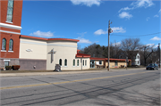 313 E Montello St, a Early Gothic Revival house of worship, built in Montello, Wisconsin in 1913.
