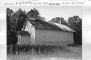 COUNTY HIGHWAY E, W SIDE, .2 MI. N OF LARGON LAKE RD, a Front Gabled one to six room school, built in Mckinley, Wisconsin in 1896.