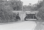 OAK CREEK PKWY AT UP RAILROAD - OAK CREEK PARKWAY, a NA (unknown or not a building) bridge, built in South Milwaukee, Wisconsin in 1883.