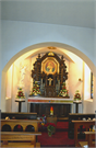 5901 COTTAGE GROVE RD, a Late Gothic Revival roadside chapel/grotto/shrine, built in Blooming Grove, Wisconsin in 1952.