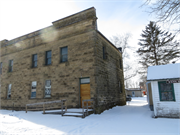 E4541 County Road C, a Romanesque Revival meeting hall, built in Dunn, Wisconsin in 1908.