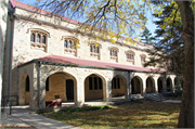 2777 MISSION RD, a Late Gothic Revival library, built in Delafield, Wisconsin in 1911.