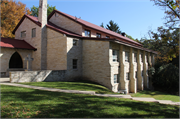 2777 MISSION RD, a Late Gothic Revival dormitory, built in Delafield, Wisconsin in 1956.