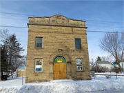 E4541 County Road C, a Romanesque Revival social recreational/fraternal hall, built in Dunn, Wisconsin in 1908.